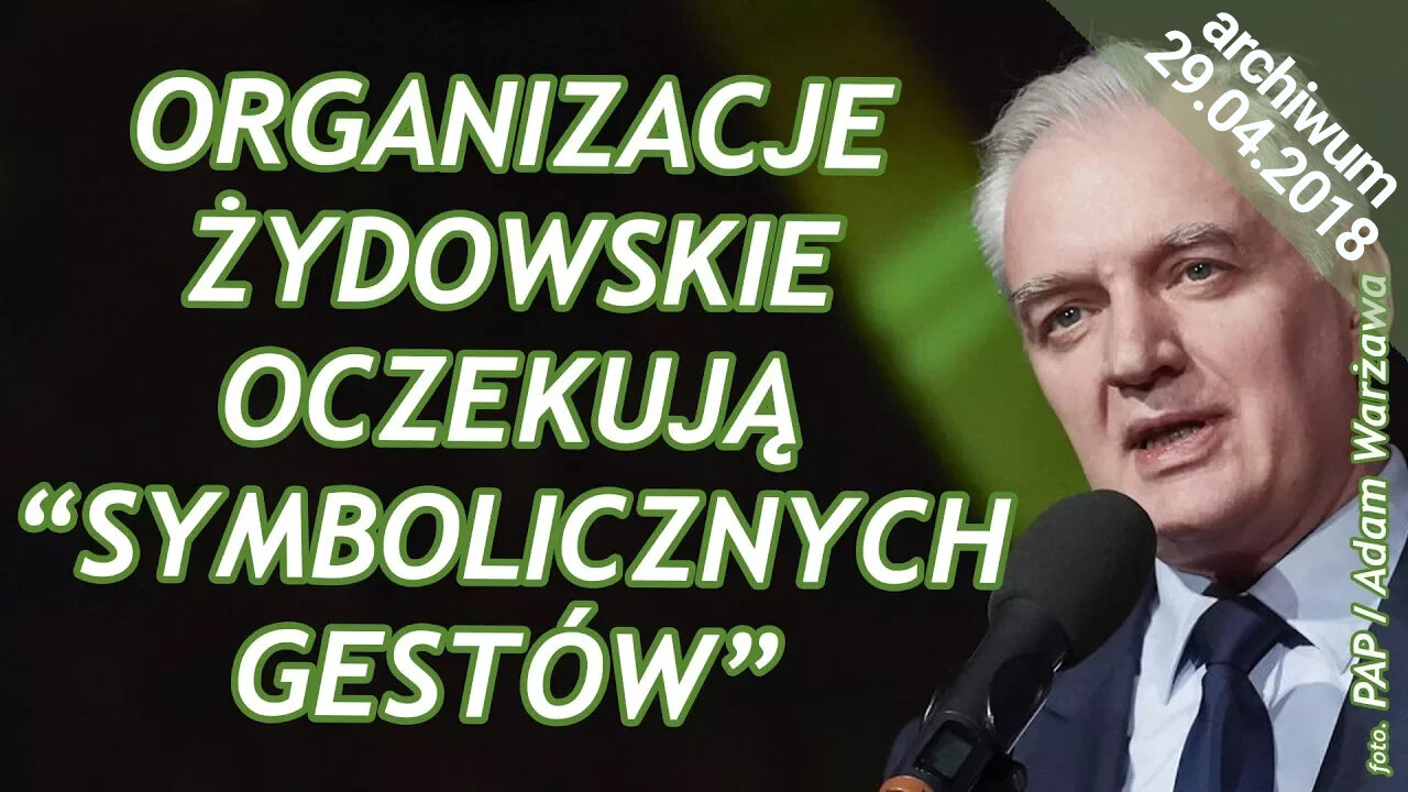 J.Gowin o oczekiwaniach środowisk żydowskich