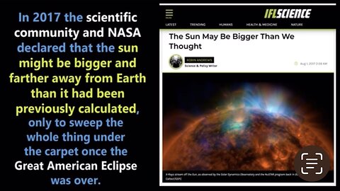 In 2017 NASA Declared The Sun to be Bigger Than It Is