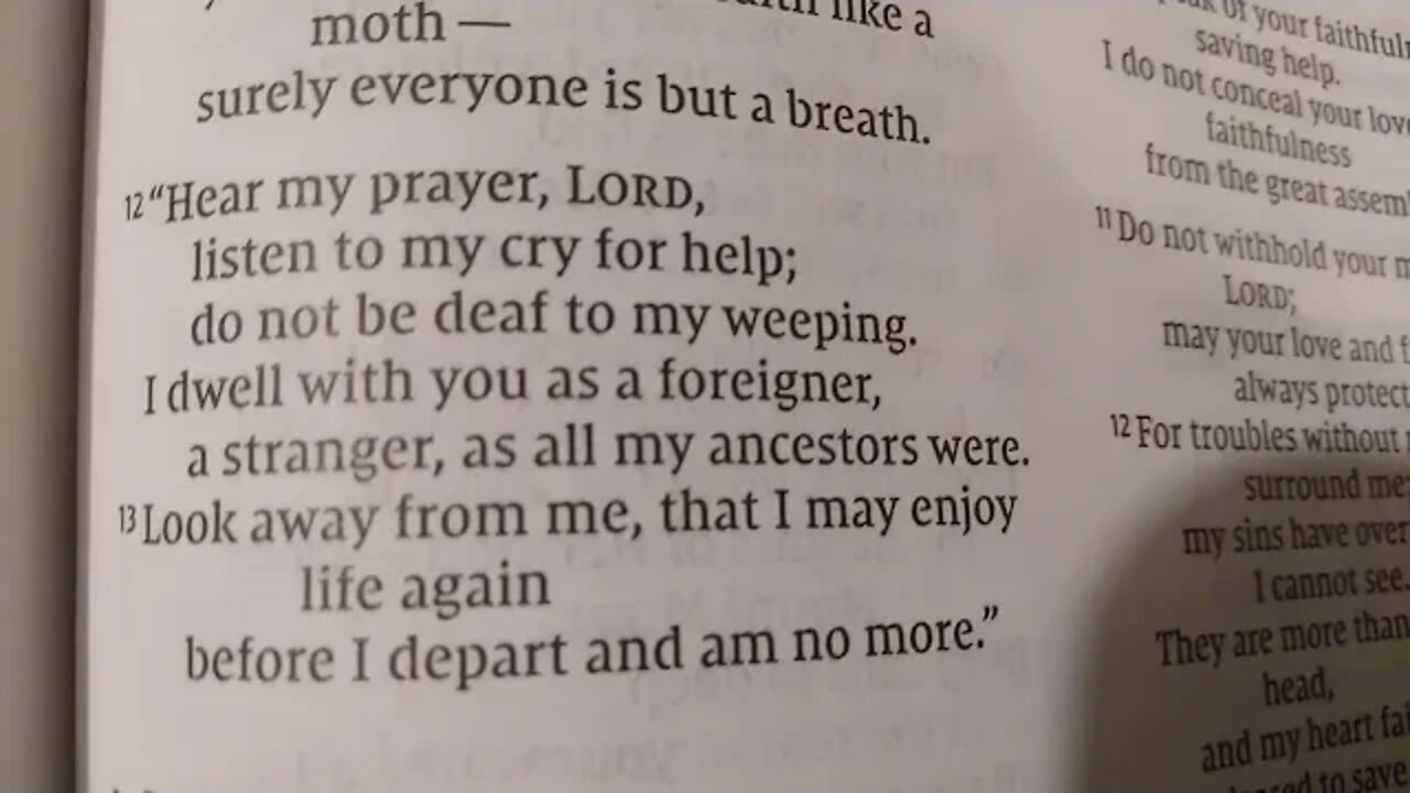 Psalm 39 NIV and TLB-P