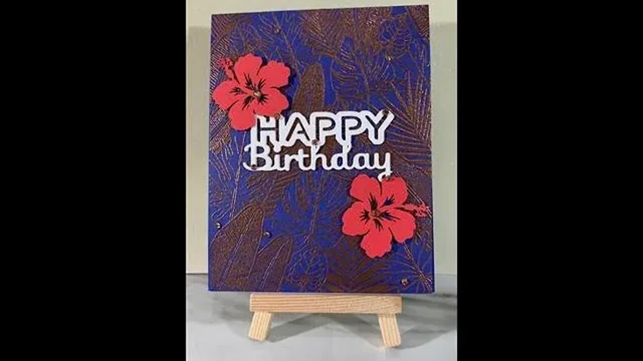 Happy Birthday to You Island Inspired Card