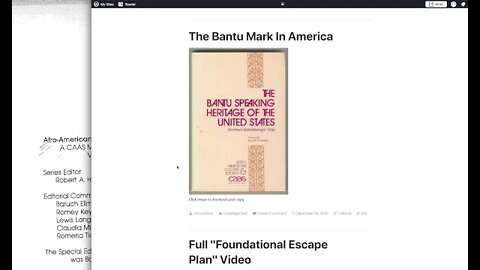Bantus in America: Telling Our Story In The Language