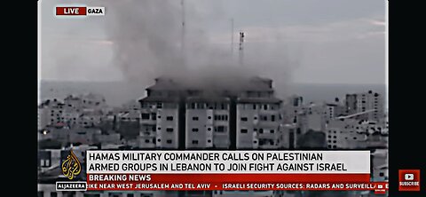 Live attack on Palastine Tower