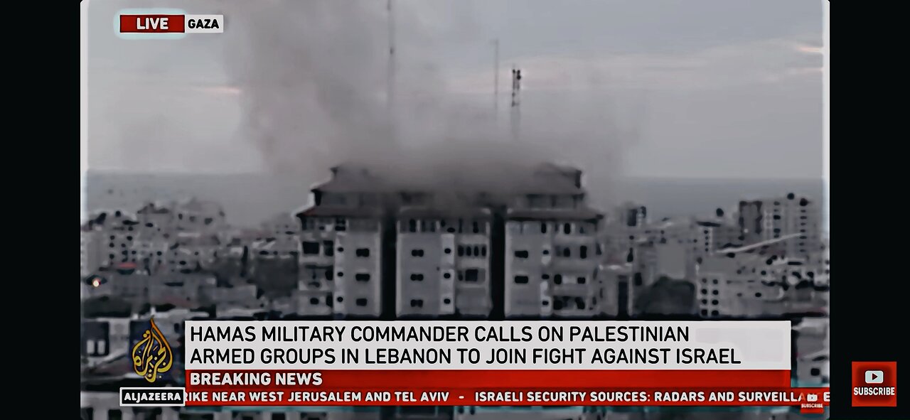 Live attack on Palastine Tower