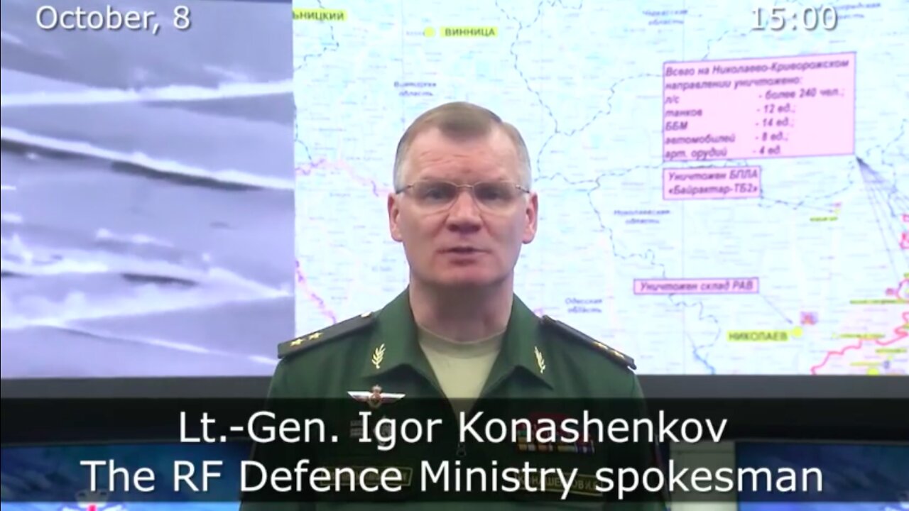 08.10.22 ⚡️ Russian Defence Ministry report on the progress of the deNAZIfication of Ukraine