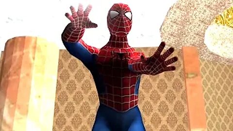 Spider - Man play ball. Pacman Game over