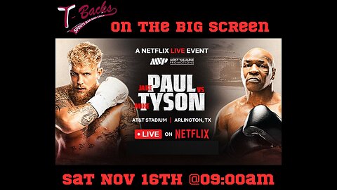 T-Backs Sports Bar and Grill Sports Schedule and Pizza special for Saturday Nov 16, 2024