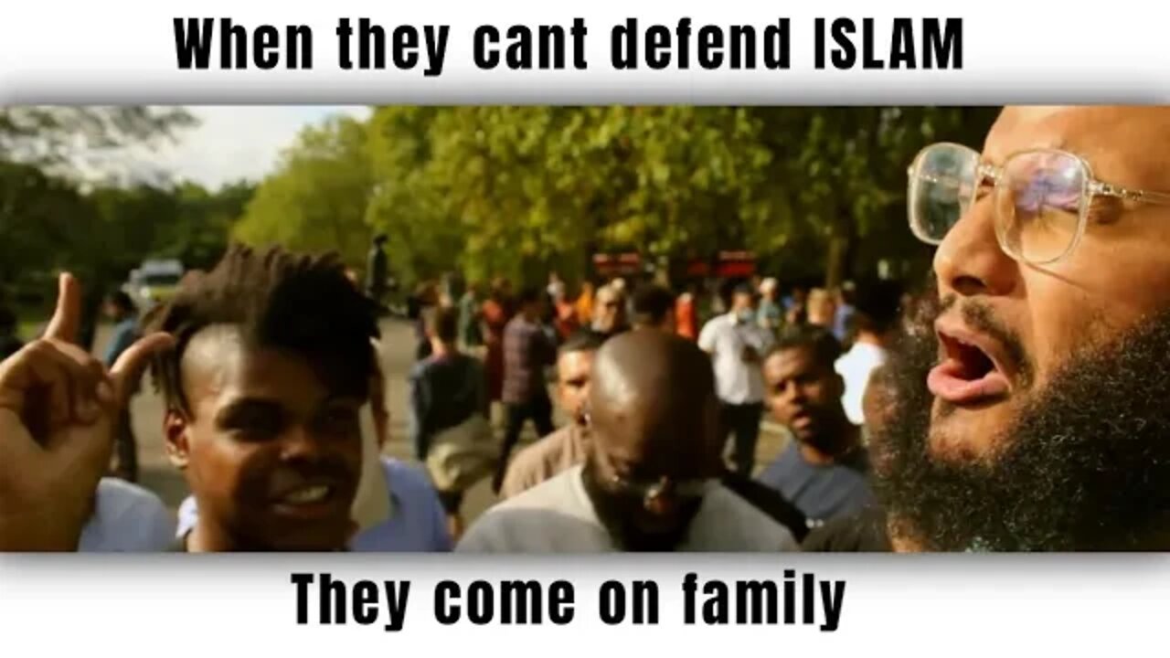 When muslim cannot defend their religion they goes on family