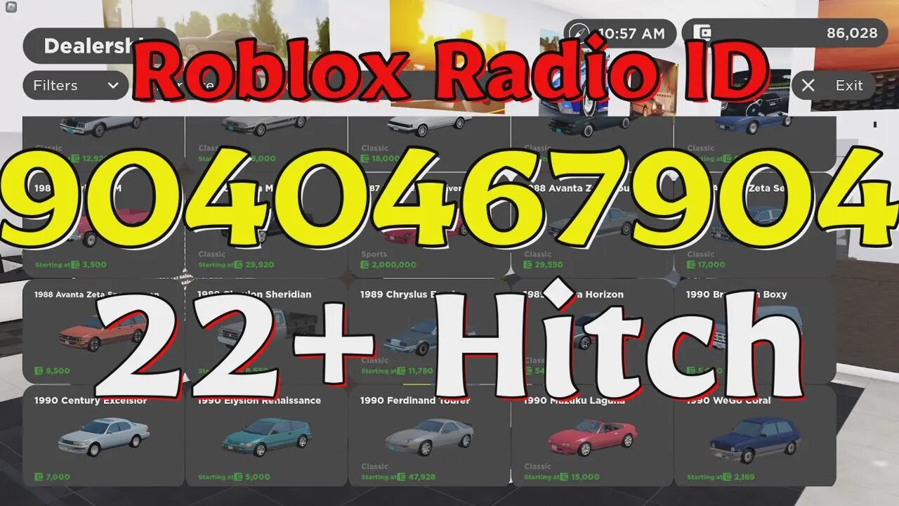 Hitch Roblox Radio Codes/IDs