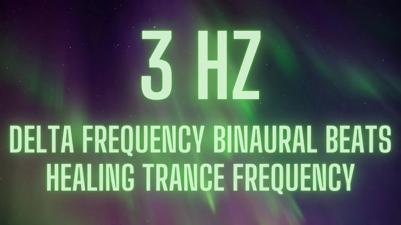 3 HZ | Delta Frequency Binaural Beats | Healing Trance Meditation & Sleep Music