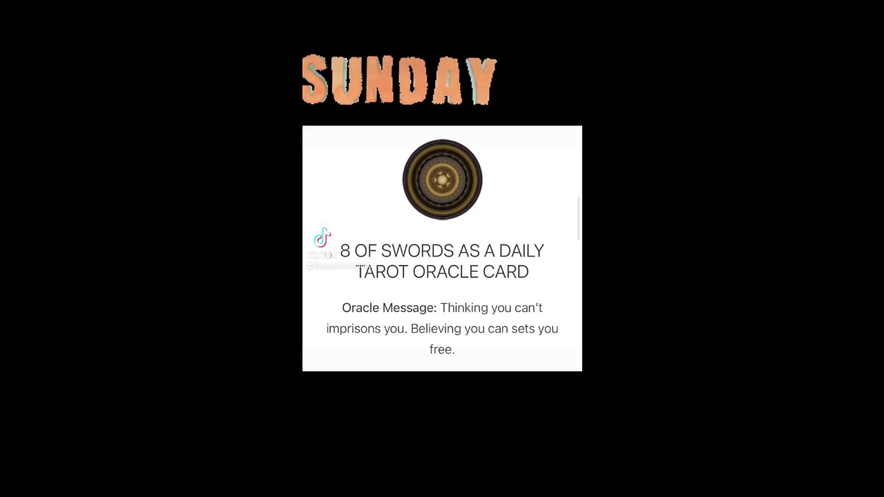 Oracle Reading for Sunday!!!