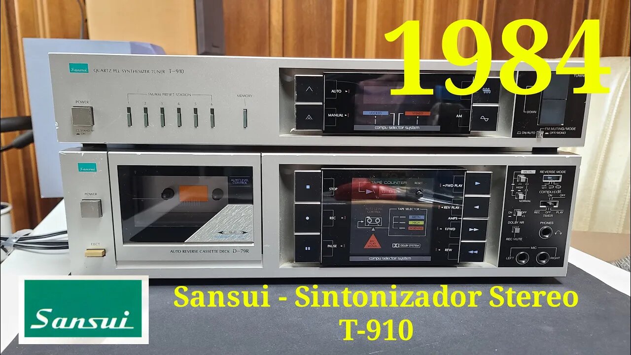 CADASTRO - Sansui QUARTZ PLL T-910 Sintonizador AM/FM - Parte 01