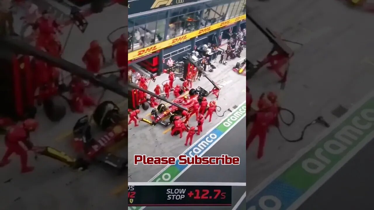 Dutch F1, Ferrari team can't find a Tyre while Perez drives over the wheel gun!