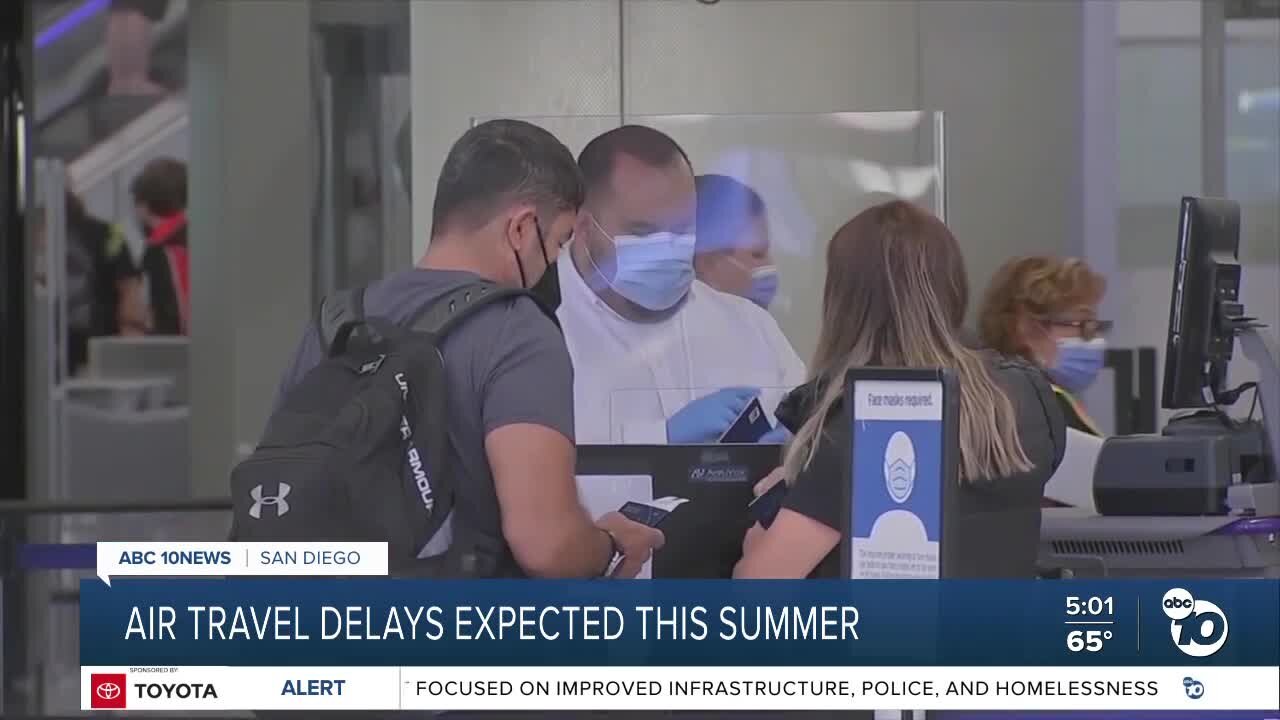 Air travel delays expected this summer