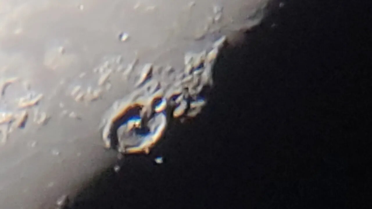 Massive Anomaly inside Crater Looks like Giant Moon Base, Mega Zoom, Telescope 8" Meade
