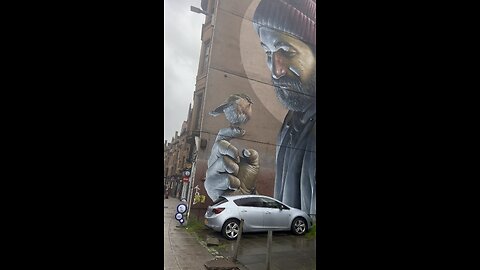 Glasgow art on wall