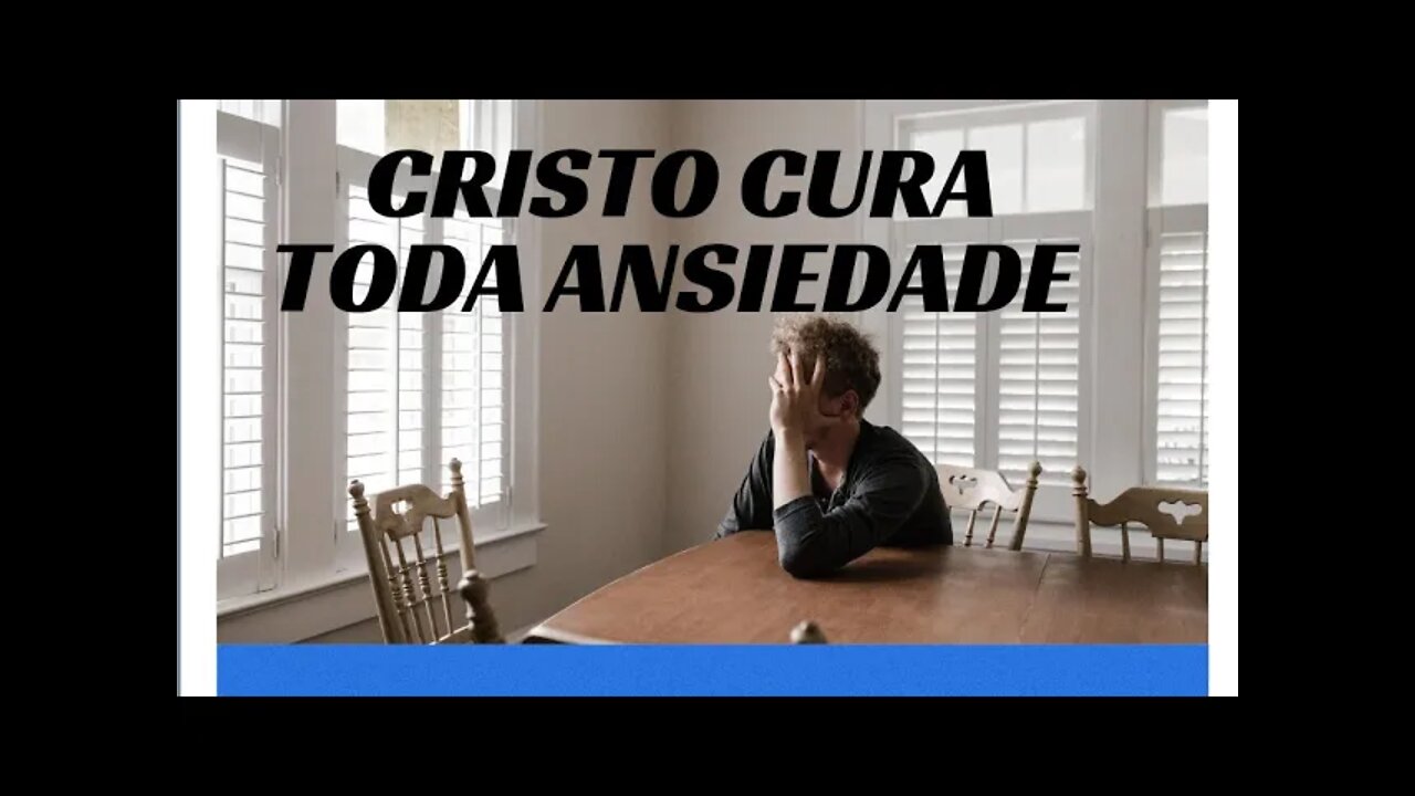 LANÇANDO SOBRE CRISTO TODA ANSIEDADE.