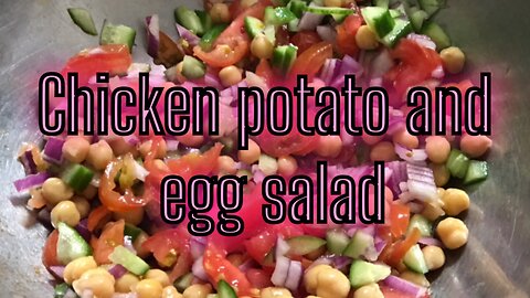 Chicken potato and egg salad recipe