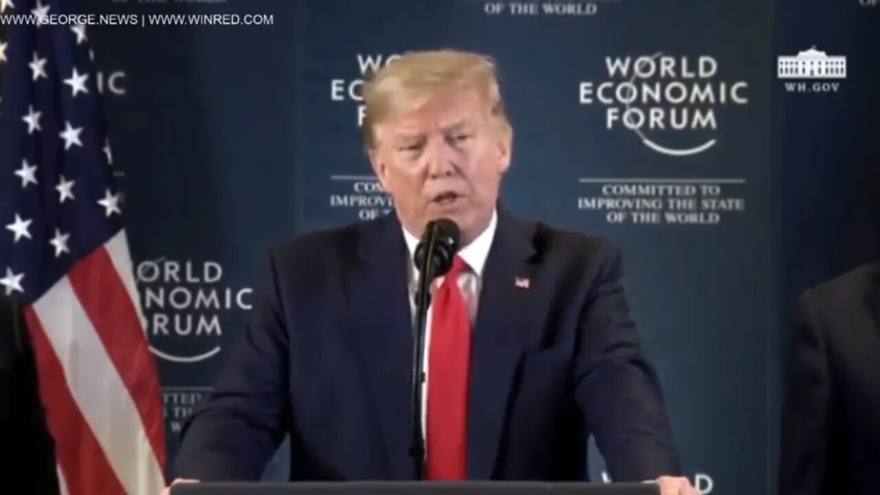 President Trump Holds a Press Conference at the World Economic Forum, Jan 22, 2020 - @GEORGEnews