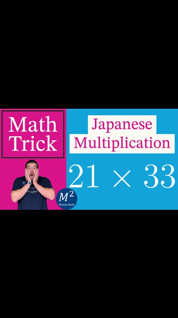 Japanese Multiplication with Lines | 21•33 | Minute Math Tricks - Part 62 #shorts