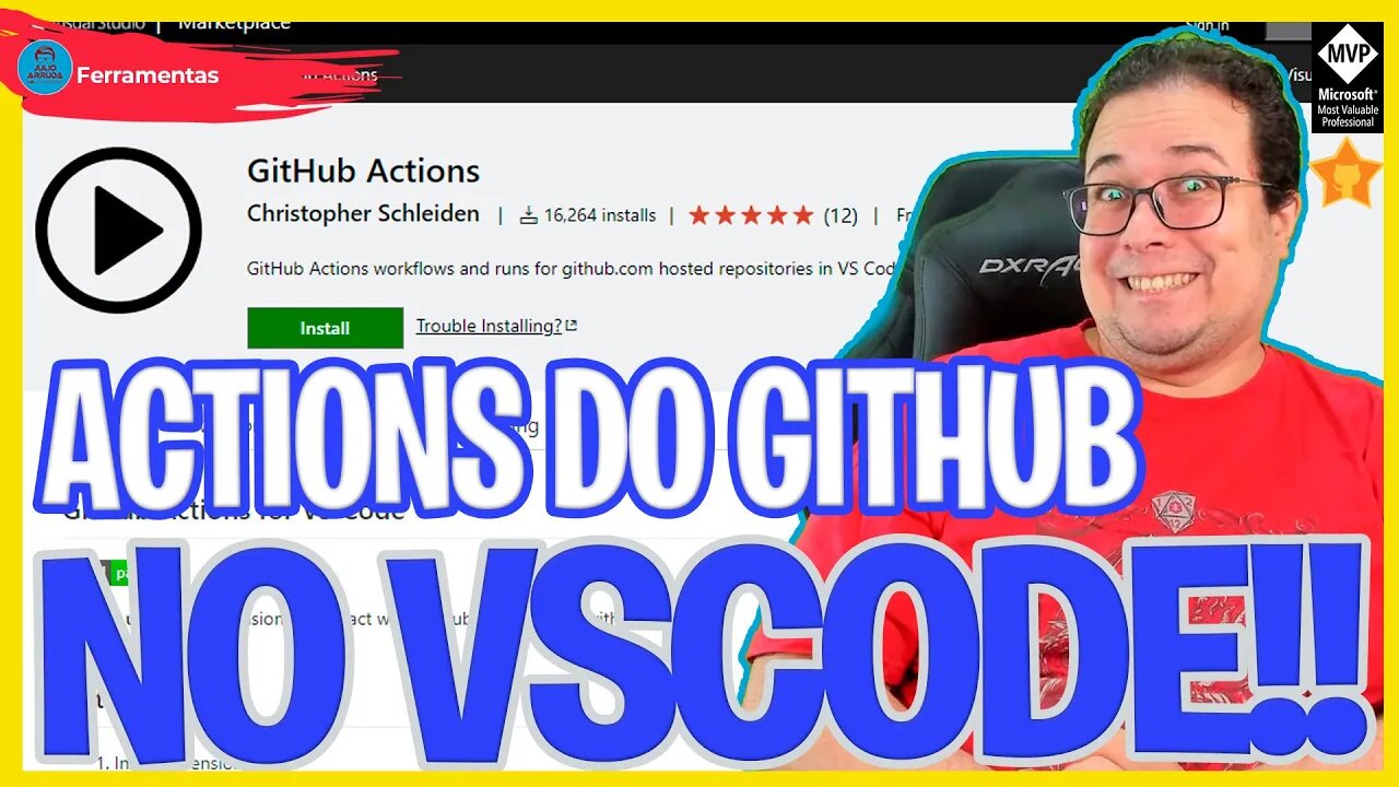 UTILIZE SEU VSCODE PARA CRIAR AS ACTIONS DO @GitHub