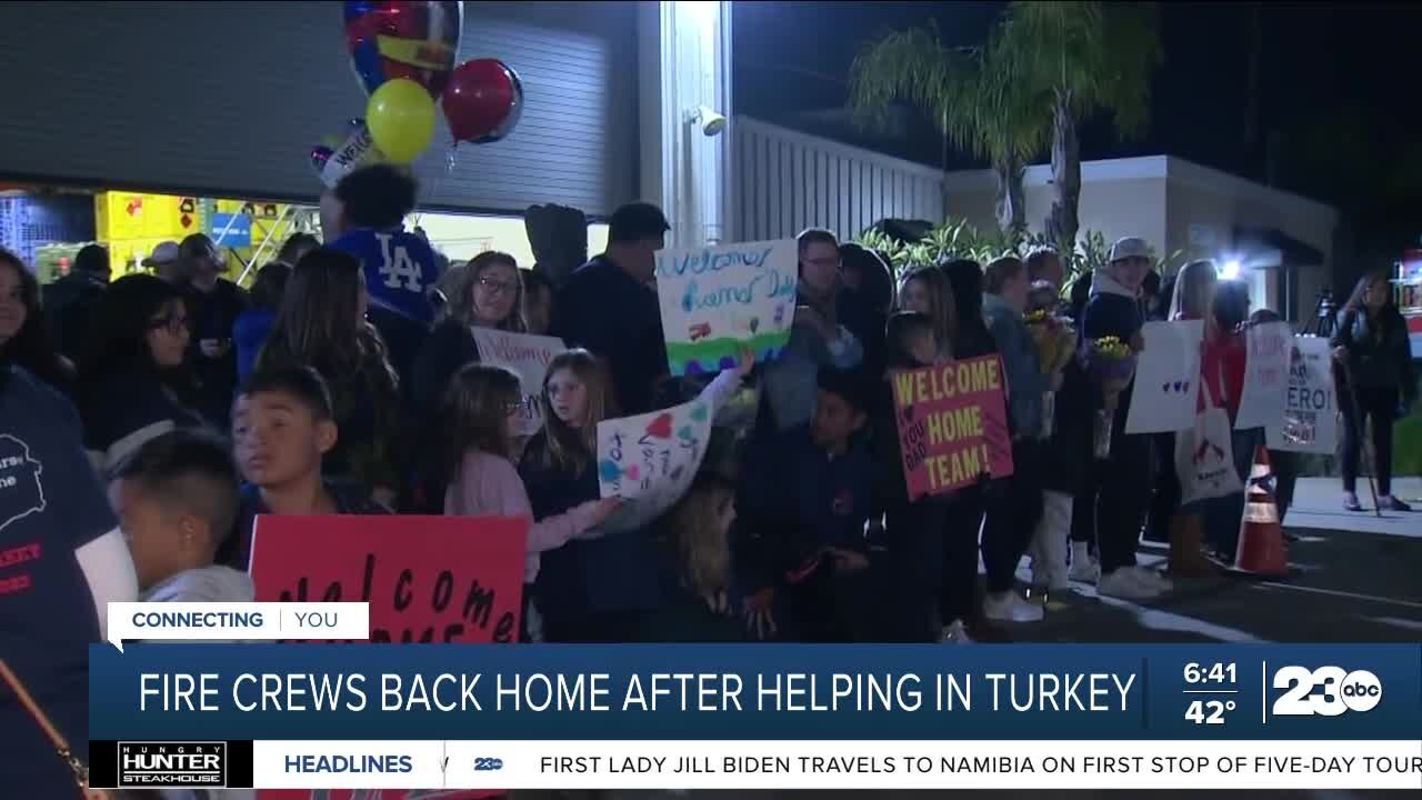 L.A. fire crews back home after helping in Turkey