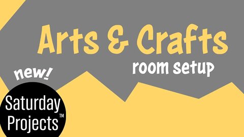 Saturday Projects™.com | Arts & Crafts - 1 | Room setup with supplies, tables and lighting diy fun