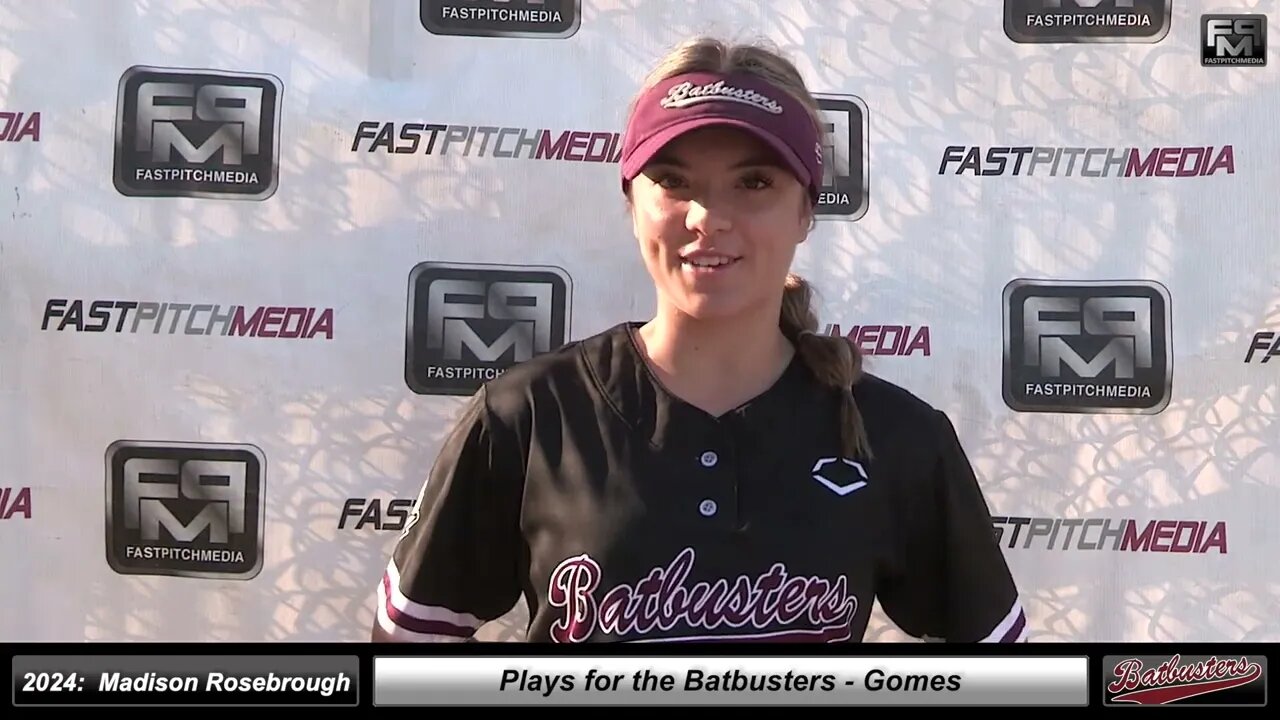 2024 Madison Rosebrough 4.0 GPA, Athletic Shortstop Softball Recruiting Video, Batbusters Gomes Gold