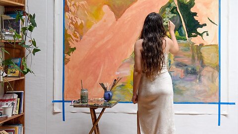 Nature Living in my Rainforest Art Studio: Healing Through Painting 