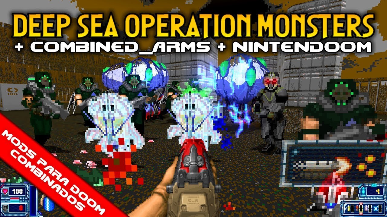 Deep Sea Operation Monsters + Combined_Arms V2.3 + NINTENDOOM [Mods para Doom Combinados]