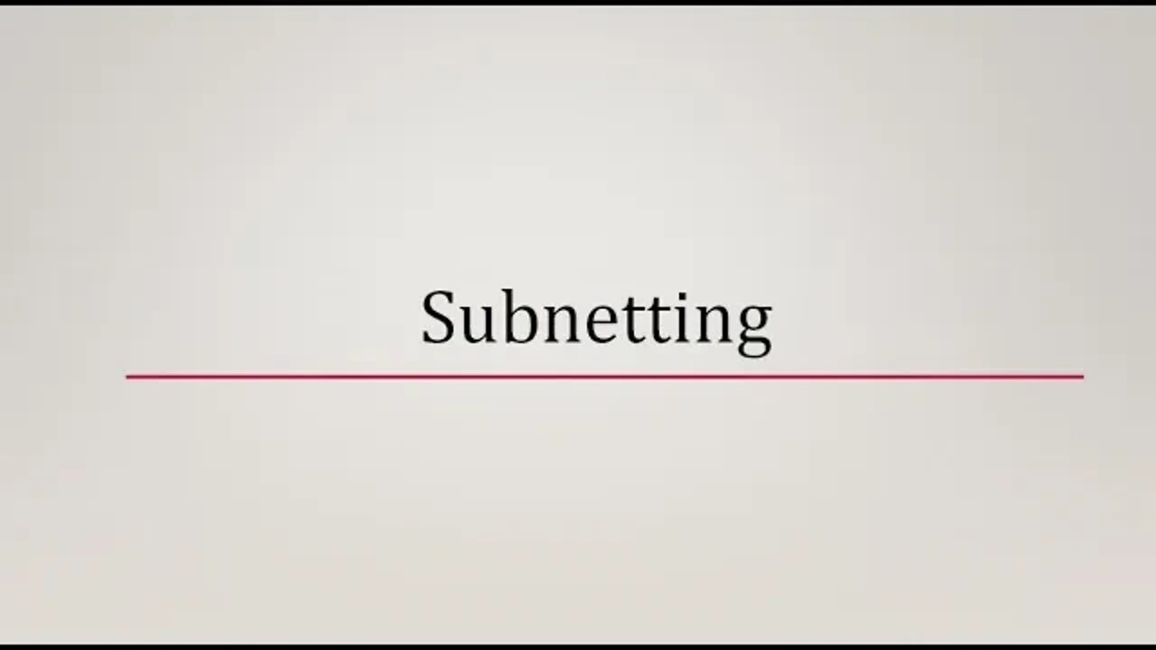 شرح لل Subnetting , FLSM