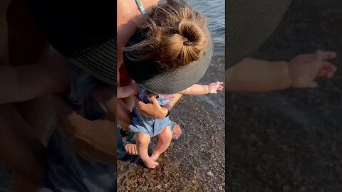 First time Baby’s toes in the lake