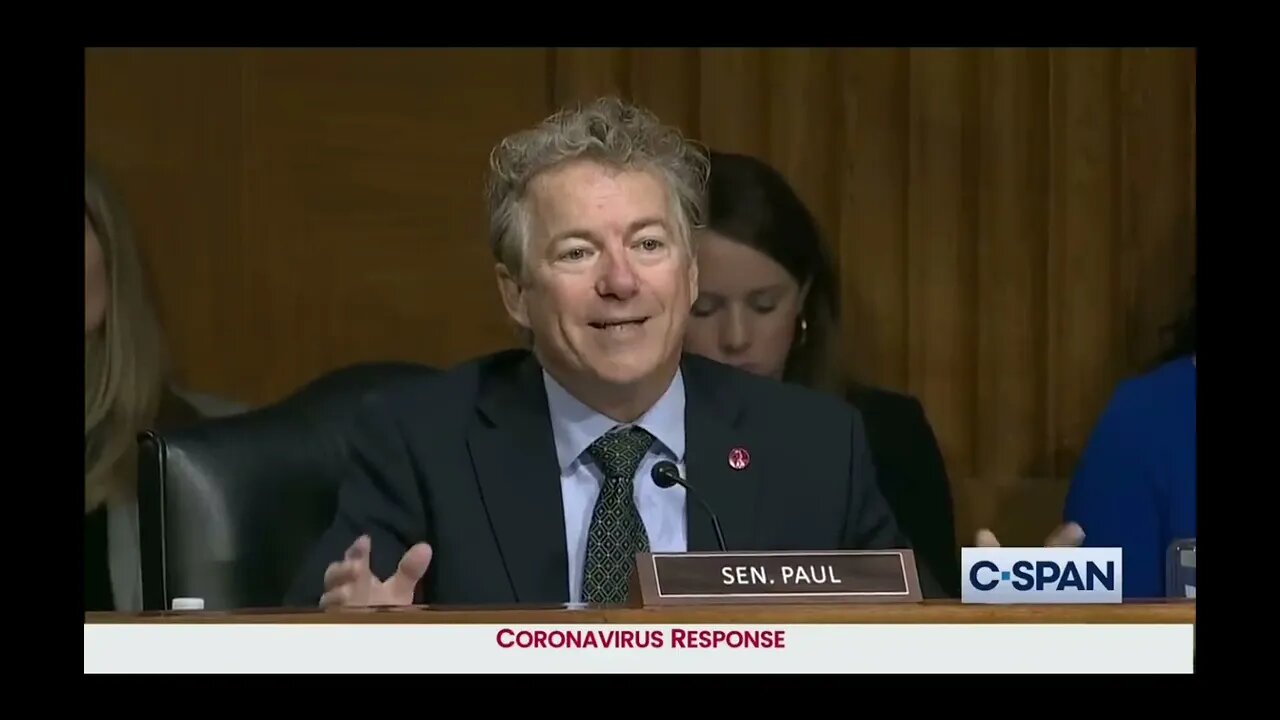 Heated Exchange between Sen. Rand Paul & Dr. Anthony Fauci on Vaccines and Royalties