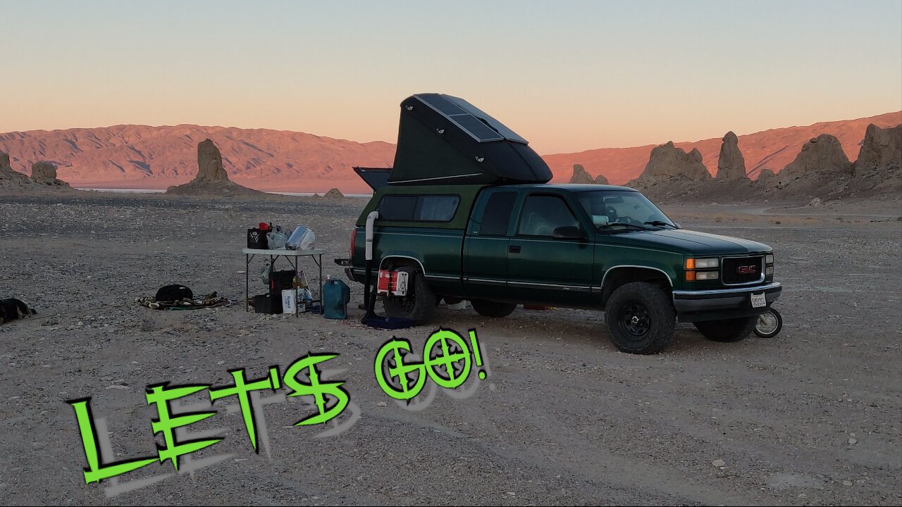 Leaving TRONA PINNACLES - Spangler Hills Camp - Homemade Sliders