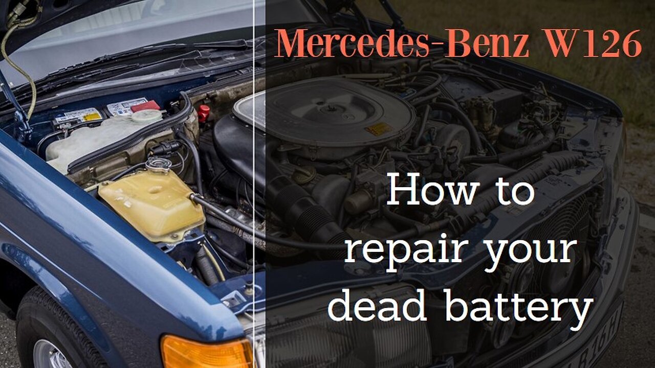 Mercedes Benz W126 - How to repair your dead flat battery Renovate battery Class S