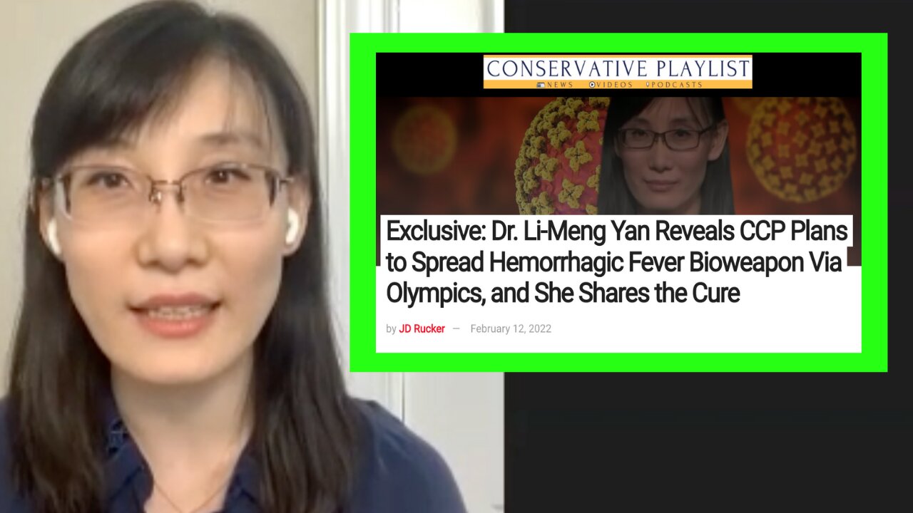 Exclusive: Dr. Li-Meng Yan Reveals CCP Plans to Spread Hemorrhagic Fever Bioweapon Via Olympics