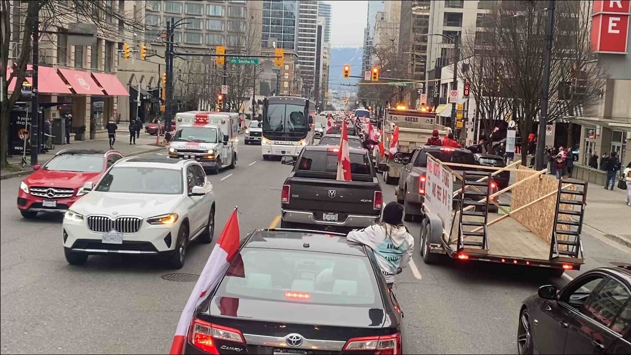 50 km Vancouver Convoy January 29. Massive local convoy.