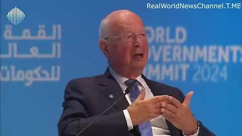 WGS 2024 - Klaus Schwab Discusses the Merging of Physical Bodies With Digital Technology