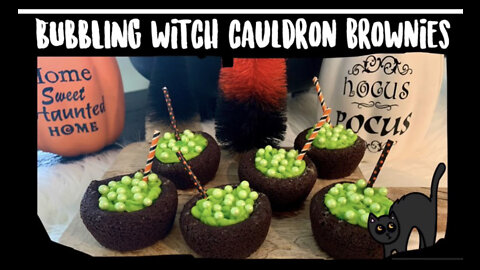 BUBBLING WITCH CAULDRON BROWNIES