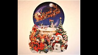 Santa's Snowy Ride Christmas Globe Jigsaw Puzzle Time Lapse