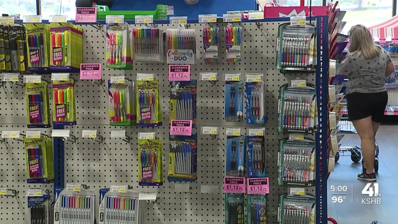 Last-minute back-to-school preps send people shopping