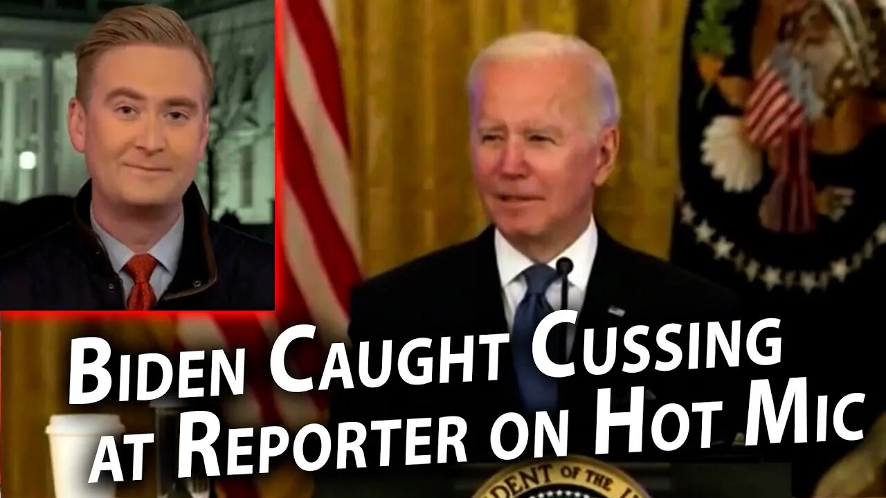 Biden Caught Cussing at Reporter on Hot Mic