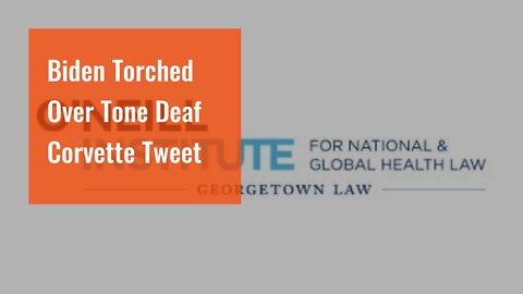 Biden Torched Over Tone Deaf Corvette Tweet