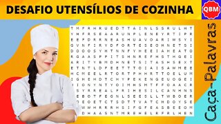 CAÇA PALAVRAS UTENSÍLIOS DE COZINHA