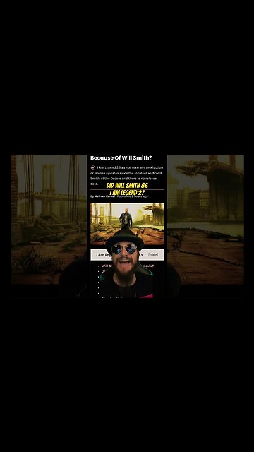 Will Smith Might Have RUINED Any Chances On Sequel To Fan Favorite Movie | I Am Legend #willsmith