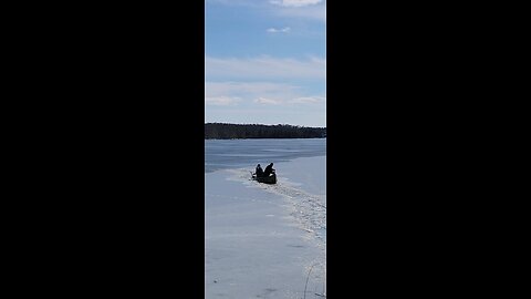 We rescued a dog from the ice part2 Easter 2024.