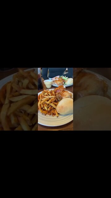 Rotisserie chicken and fries 😍