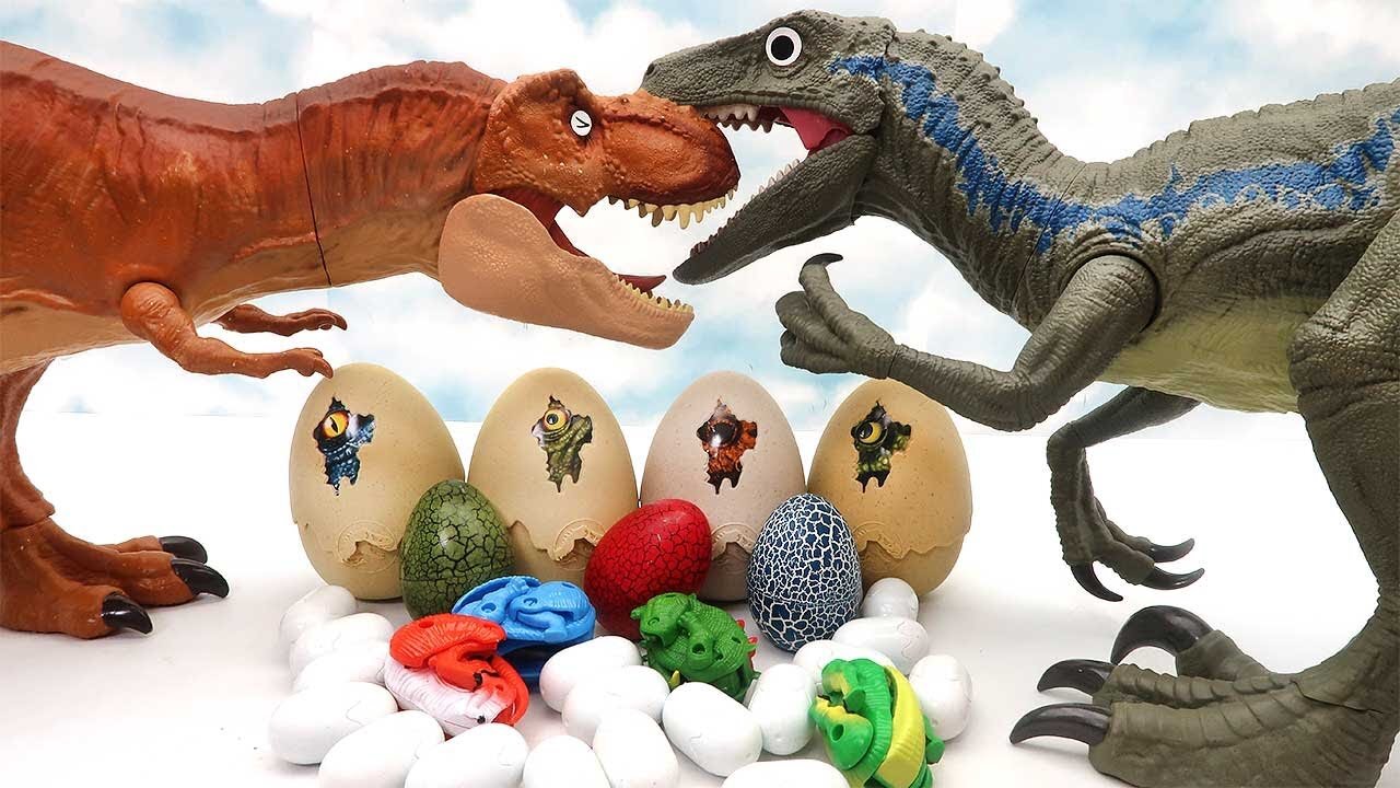 30 Dinosaur Eggs! Jurassic World, Transformer Eggs, 4D Puzzle Dinosaur