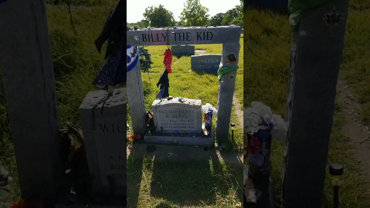 BRUSHY BILL ROBERT’S GRAVE (CLAIMED TO BE THE REAL BILLY THE KID) VISITED 8 11 2021