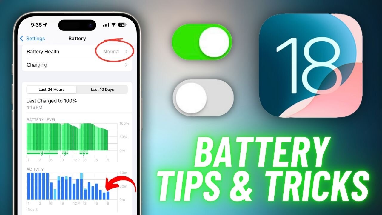 iOS 18 -- ULTIMATE iPhone Battery Guide // Battery Tips and Tricks That ACTUALLY Work!