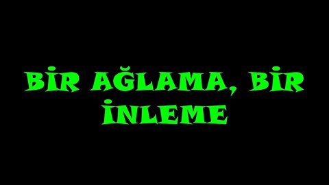 BİR AĞLAMA BİR İNLEME